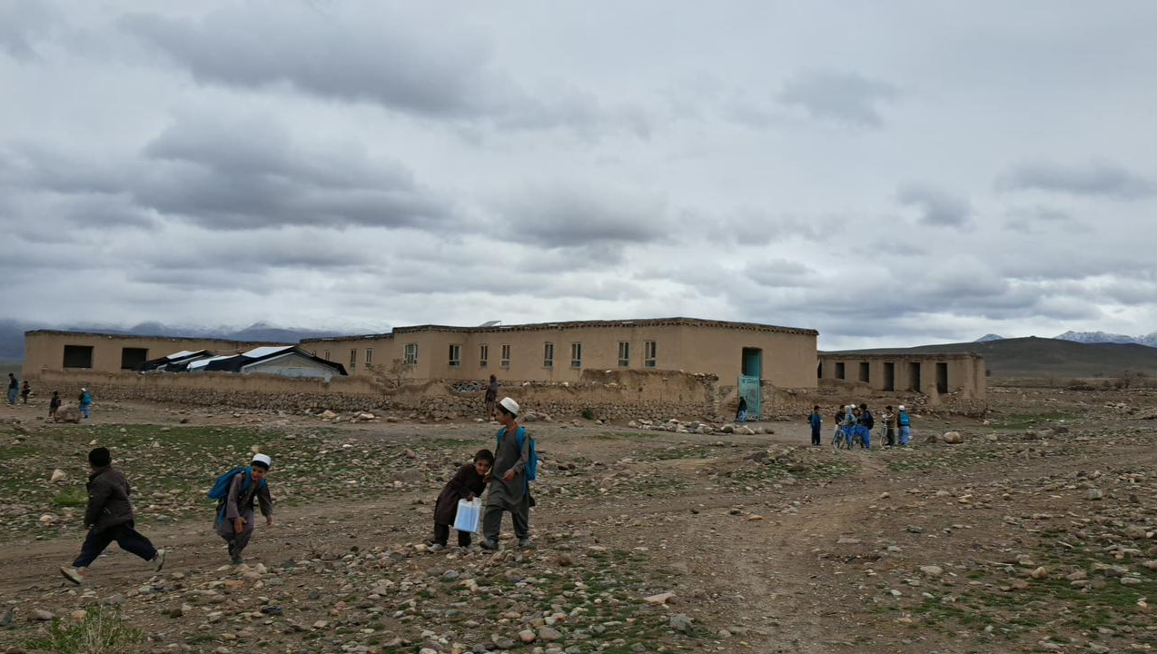 Students at Mawlana Jaami High School need water, sanitation, and basic school supplies